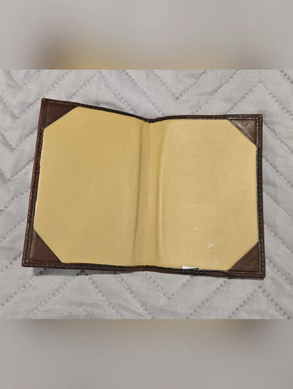 Brown Leather Passport Holder - Classic Travel Wallet